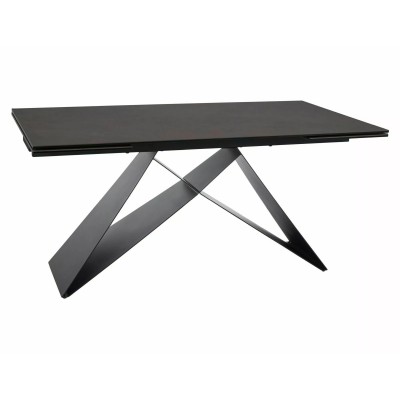 Стол обеденный SIGNAL WESTIN Ceramic Ossido Bruno коричневый/черный мат 160-240/90